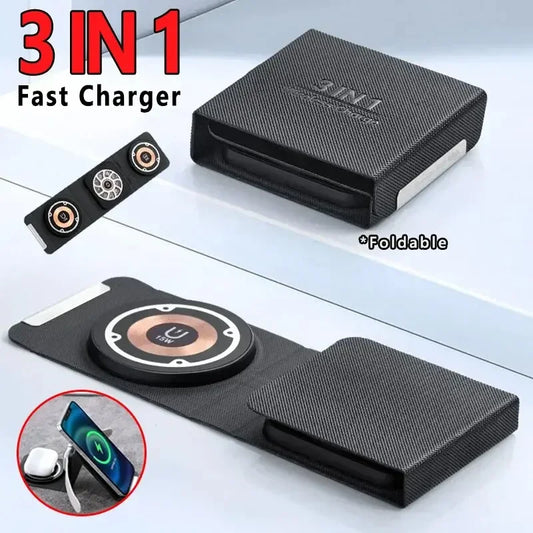 30W Magnetic Wireless Charger Pad for iPhone 15 14 Pro Max