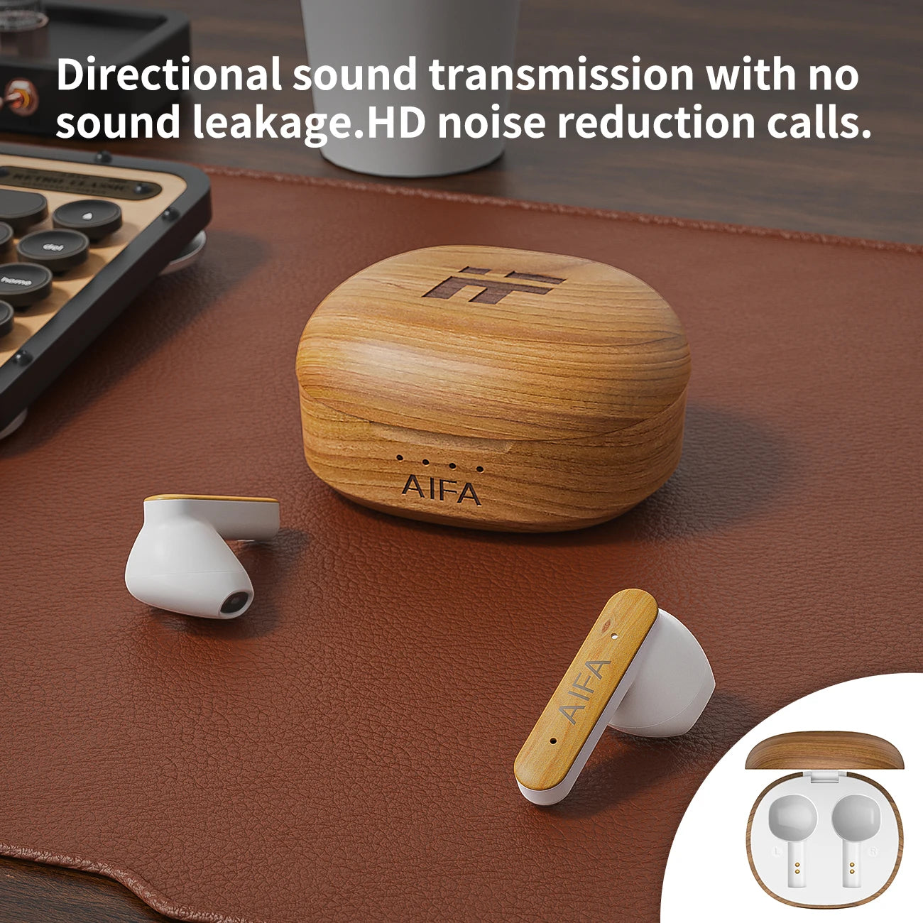 Wooden  Waterproof  Earphone