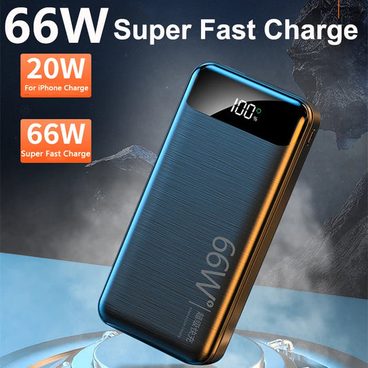 66W Super Fast Charging 20000mAh Power Bank for Huawei P50 Laptop Powerbank