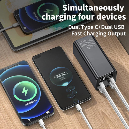 100W Power Bank 40000mAh 20000mAh Type C Quick Charge FCP SCP Power bank