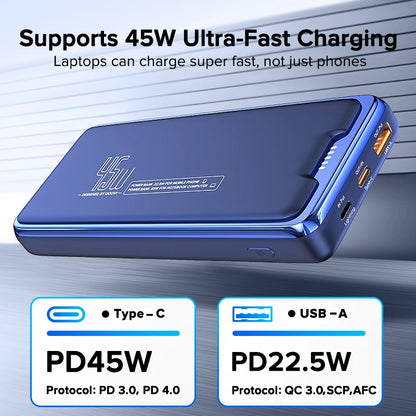 20000mAh Power Bank External Battery Capacity PD 45W Fast Charging